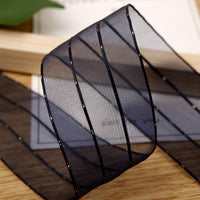 Korean Metallic Sheer Ribbon for DIY Crafts and Gifts