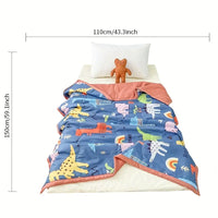 Animal Print Summer Quilt for Living Room or Bedroom