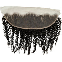 Jerry Curl 13x4 Transparent Lace Human Hair Frontal