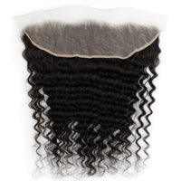 Deep Wave 13x4 Transparent Lace Human Hair Frontal