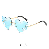 Personalized UV400 Irregular Heart Shape Sunglasses
