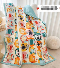 Animal Print Summer Quilt for Living Room or Bedroom