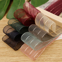 Korean Metallic Sheer Ribbon for DIY Crafts and Gifts