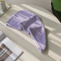 Multicolor Hair Drying Cap and Wiping Towel Hat
