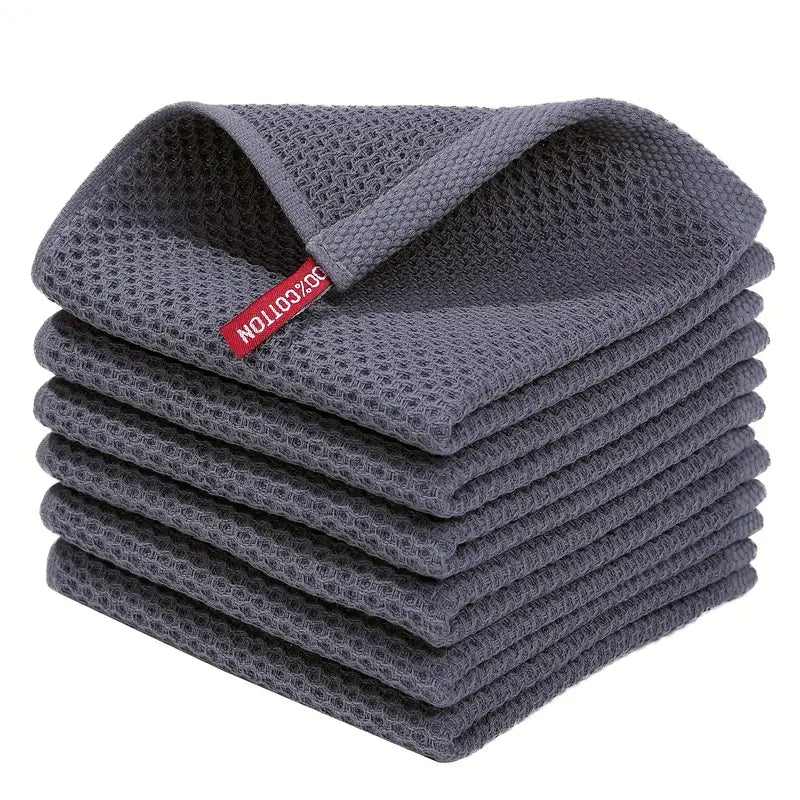 Ultra Soft Cotton Waffle Weave Dish Cloths (1pc)