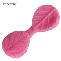 Silicone Leaf and Rose Petal Cutter Molds for Baking