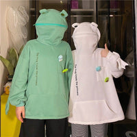 Couples Frog Pullover Sweater for Women