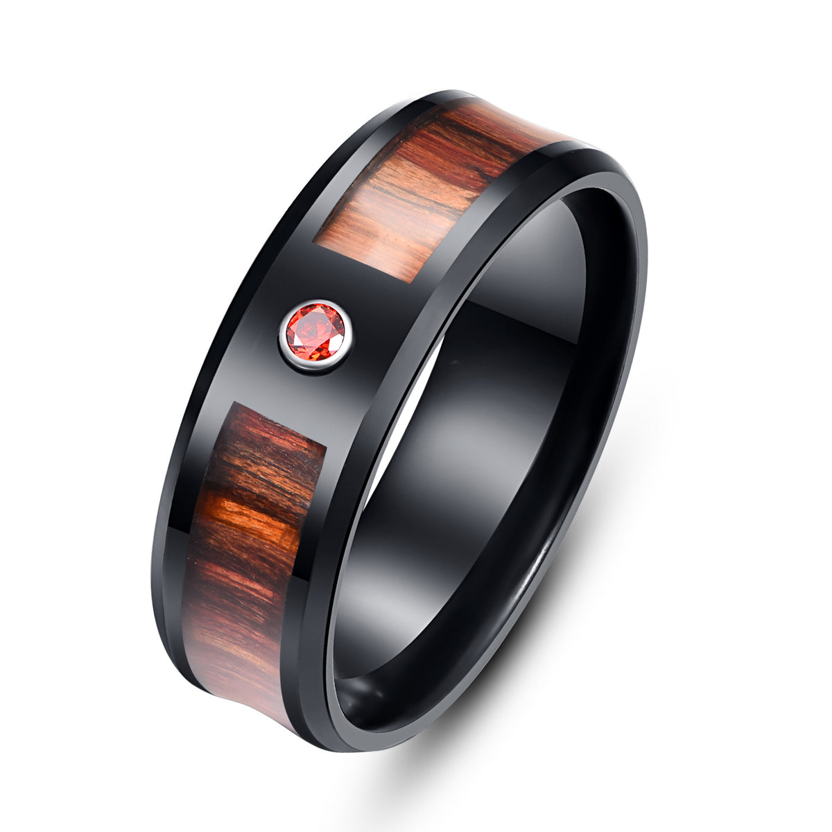 Simple Tungsten Stainless Steel Fashion Ring