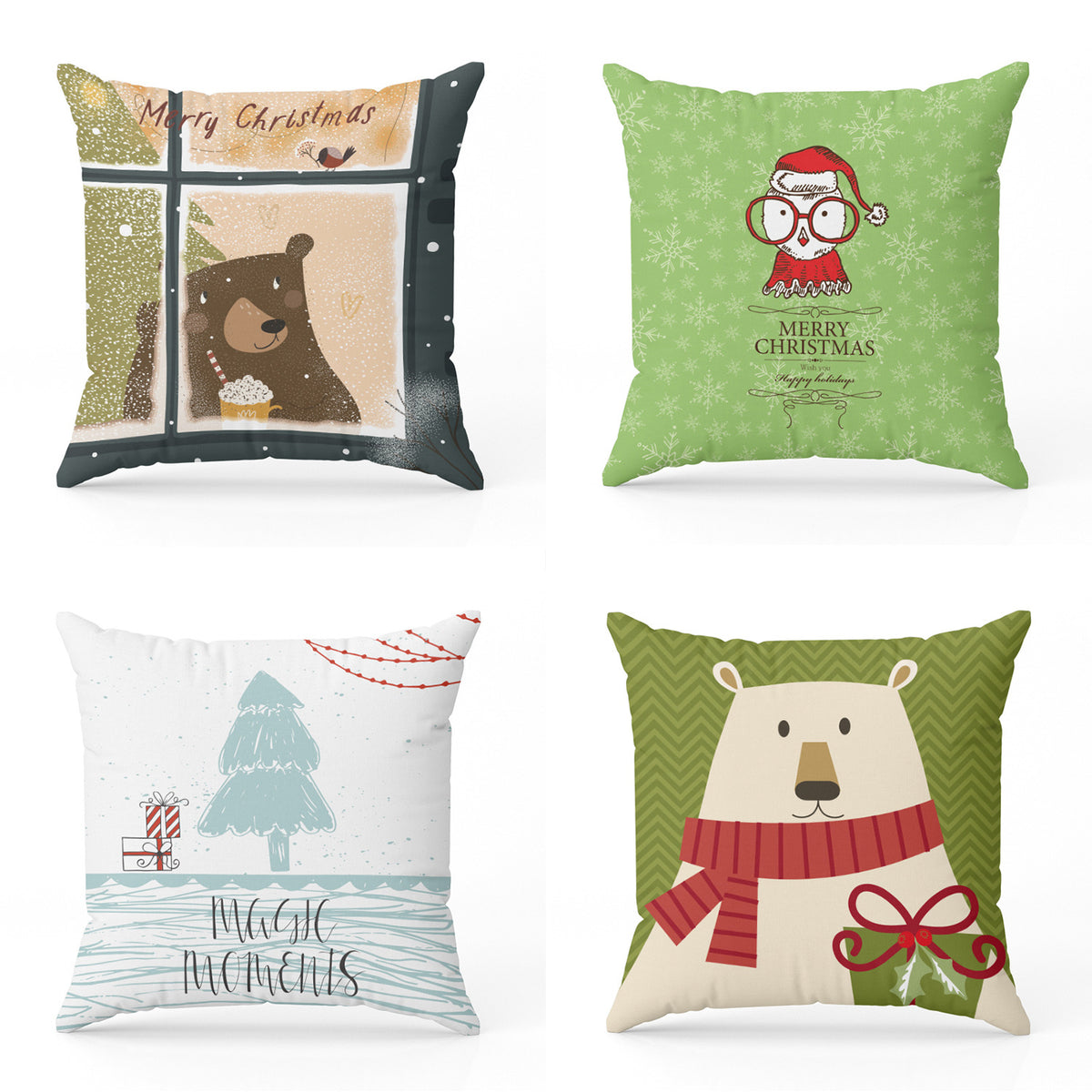 New Christmas Pillow Cover for Sofa - Tree Design