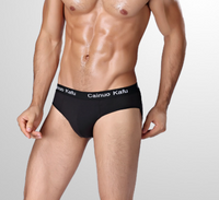 Men's Triangle Underpants Mid-Waist Ice Silk (1PC)