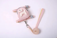 Pet Backpack with Teddy Bear and Traction Rope