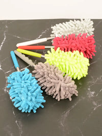 Set of 2 Washable Microfiber Extendable Dusting Tools