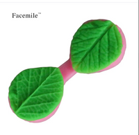 Silicone Leaf and Rose Petal Cutter Molds for Baking
