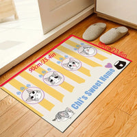 Cartoon Style Non-Slip Crystal Velvet Floor Mat 60x90cm