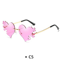 Personalized UV400 Irregular Heart Shape Sunglasses