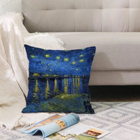 Oil Painting Throw Pillow Cover for Sofa and Car (1pc)