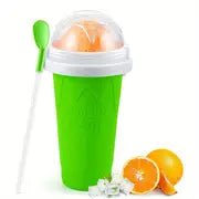 Smoothie Maker Double Layer Slushie Cup with Straw