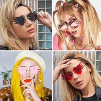 Personalized UV400 Irregular Heart Shape Sunglasses