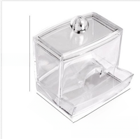 Transparent Acrylic Cotton Swab and Makeup Storage Box