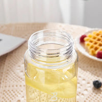 Portable Transparent Sports Water Bottle with Tea Compartment