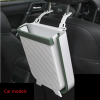 Foldable Wall-Mounted Kitchen Trash Bin for Home Use