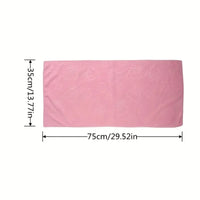 2pcs Microfiber Bathroom Towels with Bear Flowers