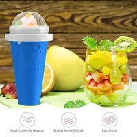 Smoothie Maker Double Layer Slushie Cup with Straw