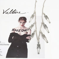 Gothic Skull Skeleton Pendant Necklace - 7 Pieces