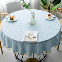 Large Round Tablecloth - Waterproof, Oil-Proof, Thickened