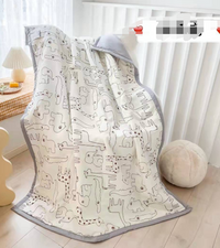Animal Print Summer Quilt for Living Room or Bedroom