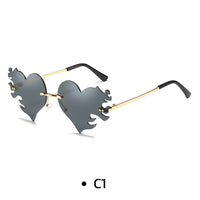Personalized UV400 Irregular Heart Shape Sunglasses