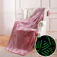 Reversible Glow-in-the-Dark Fleece Blanket for Kids