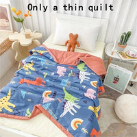 Animal Print Summer Quilt for Living Room or Bedroom