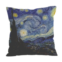 Oil Painting Throw Pillow Cover for Sofa and Car (1pc)