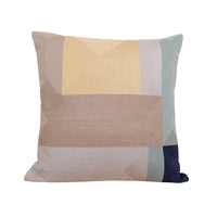 Geometric Embroidered Throw Pillow Cover for Sofa