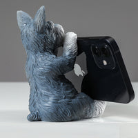 Cute Schnauzer Creative Desktop Phone Stand Holder