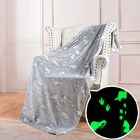 Reversible Glow-in-the-Dark Fleece Blanket for Kids