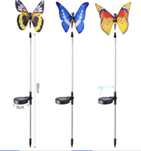 7-Color LED Fiber Optic Butterfly Solar Garden Light