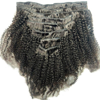 Afro Kinky Curly Clip-In 100% Human Hair Extensions