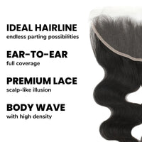 Brazilian Body Wave 13x4 HD Lace Human Hair Frontal