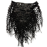 Kinky Curly Clip-In 100% Human Hair Extensions
