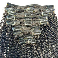 Jerry Curl Clip-In 100% Human Hair Extensions