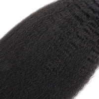Kinky Straight Bulk 100% Human Braiding Hair