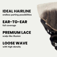 Loose Wave 13x6 HD Lace Human Hair Frontal