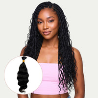 Raw Indian Wavy Bulk 100% Human Braiding Hair