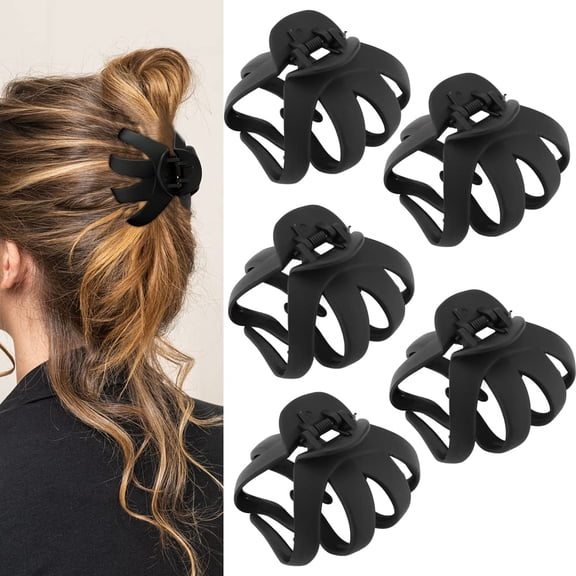 Women's Hair Claw Clips — 5 Pack