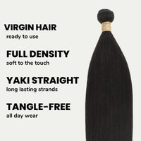 Yaki Straight 100% Human Hair Bundles