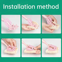 Natural Loofah Cleaning Brush with Long Handle