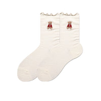 Cute Japanese Cartoon Hand-Painted Women's Socks