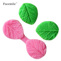 Silicone Leaf and Rose Petal Cutter Molds for Baking